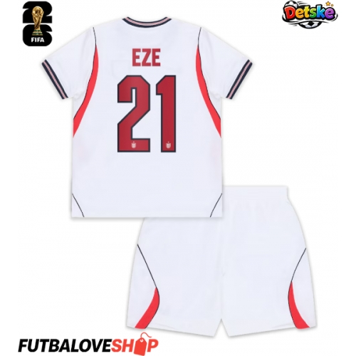 Dres Anglicko Eberechi Eze #21 Domáci pre deti MS 2026 Krátky Rukáv (+ trenírky)
